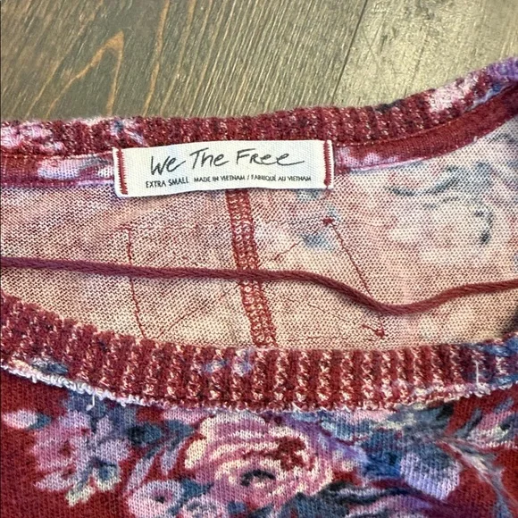 We The Free You & Me Floral Tee XS - Picture 3 of 4